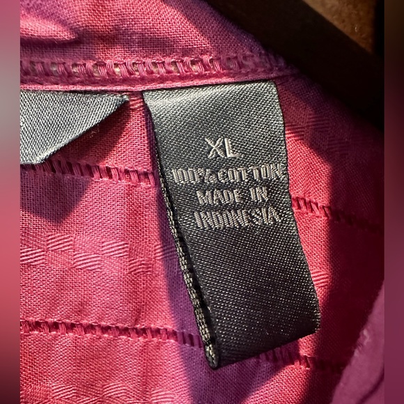 Hillard and Hanson Women’s Pink Button-Up Shirt, Sleeveless - Size XL - Picture 9 of 10